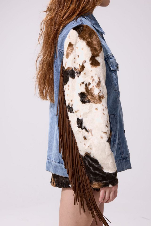 Azalea Wang Lila Western Fringe Jacket | Urban Outfitters