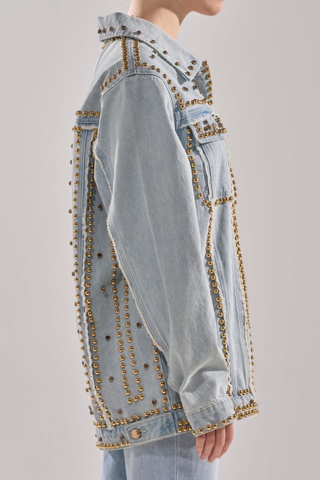 Azalea Wang Sable Studded Denim Jacket #2