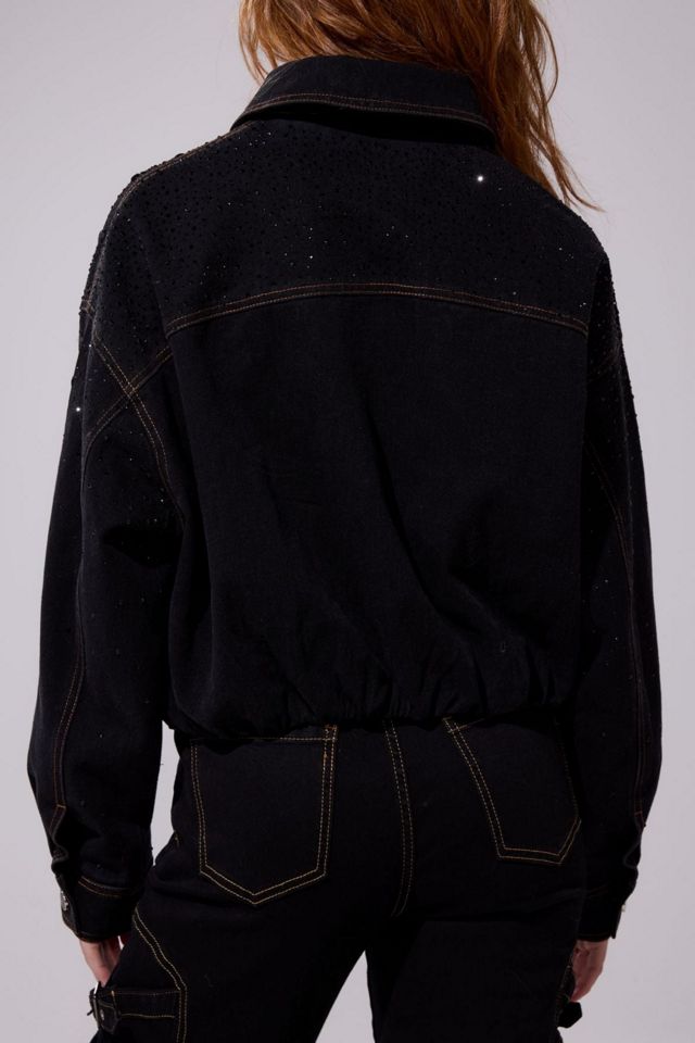 Azalea Wang Safina Embellished Denim Jacket #3