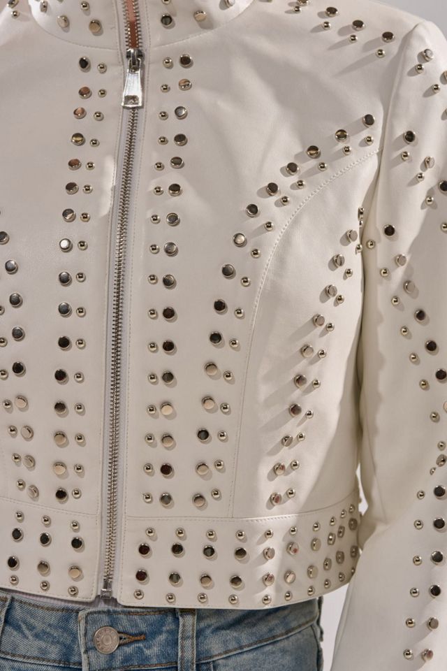 Azalea Wang Silvina Butter Leather Moto Jacket #1