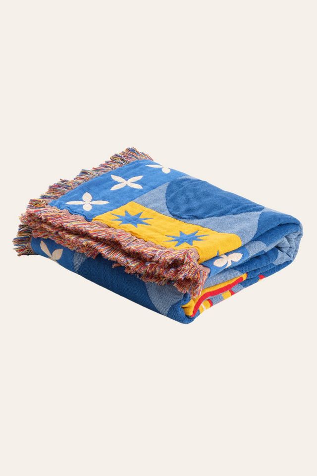 Zsa Zsa Zsu Jacquard Cotton Throw | Urban Outfitters