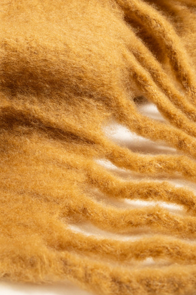 Zsa Zsa Zsu Ropar Fringed Acrylic Wool Throw Blanket