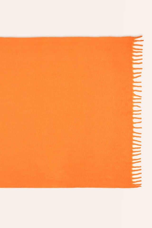 Zsa Zsa Zsu Ropar Fringed Acrylic Wool Throw Blanket #1