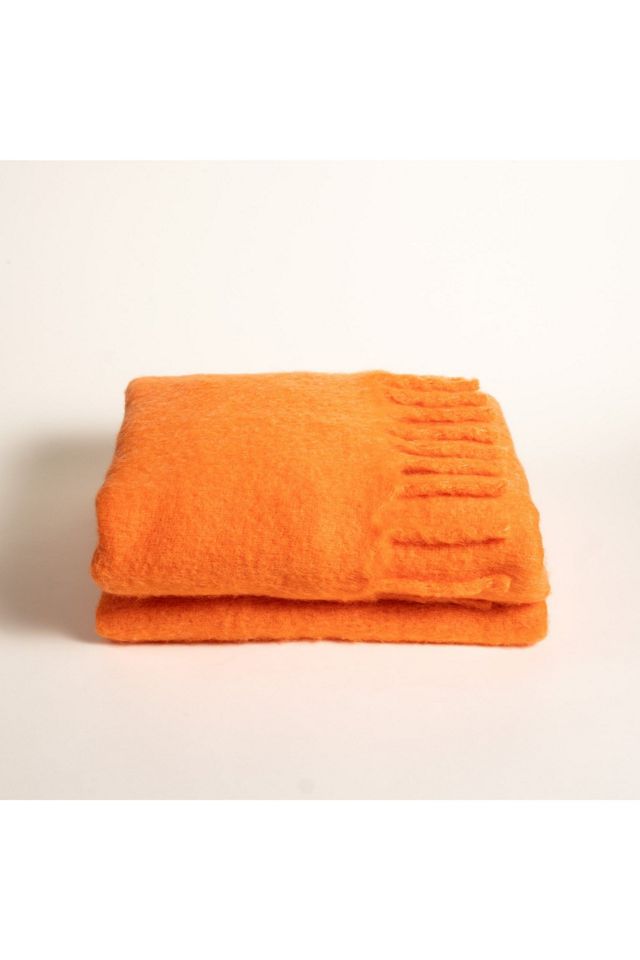 Zsa Zsa Zsu Ropar Fringed Acrylic Wool Throw Blanket #3