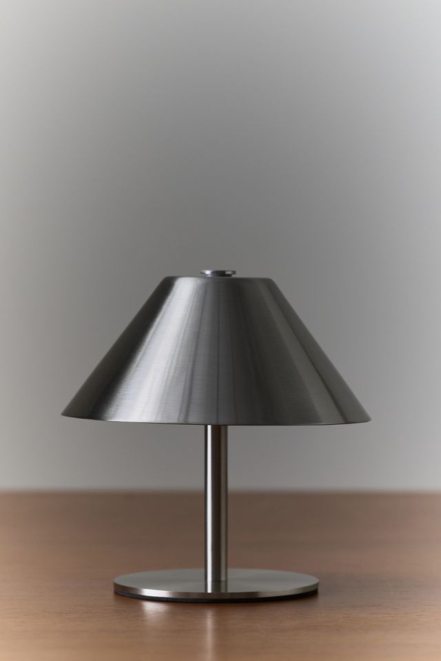 Chrome Metal Rechargeable LED Table Lamp #2