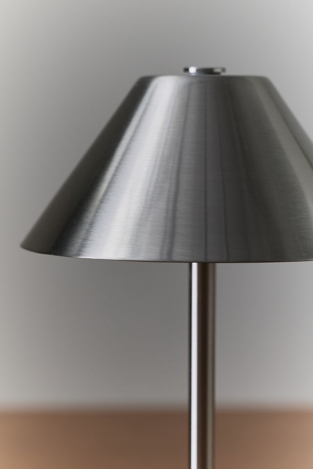 Chrome Metal Rechargeable LED Table Lamp #3