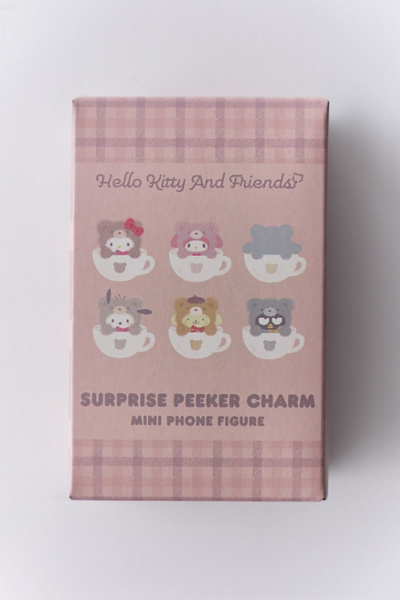 Sonix X Sanrio Hello Kitty & Friends Latte Bear Peeker Flocked Blind Box Figure