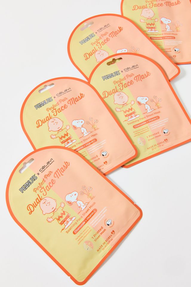 Célavi X Peanuts Perfect Pair Dual Face Mask 5-Pack #1
