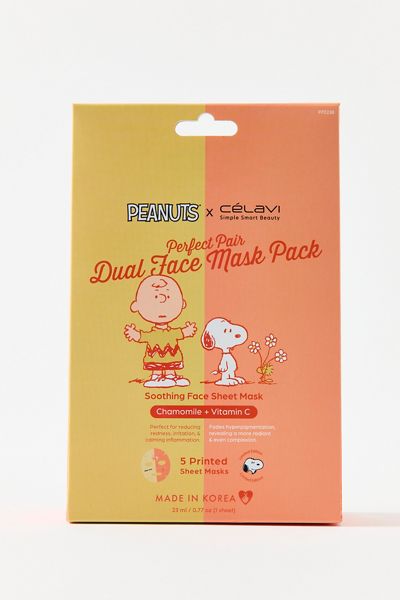 Célavi X Peanuts Perfect Pair Dual Face Mask 5-Pack
