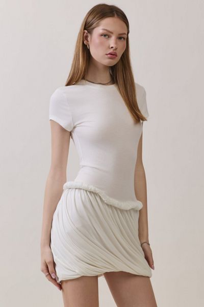 Personal Code Arissa Short Sleeve Bubble Mini Dress