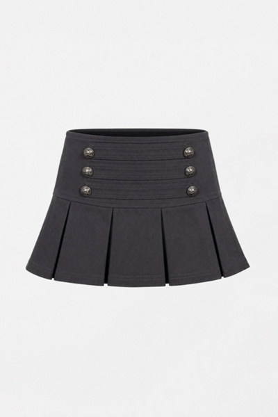 Personal Code Napoleon Pleated Mini Skort