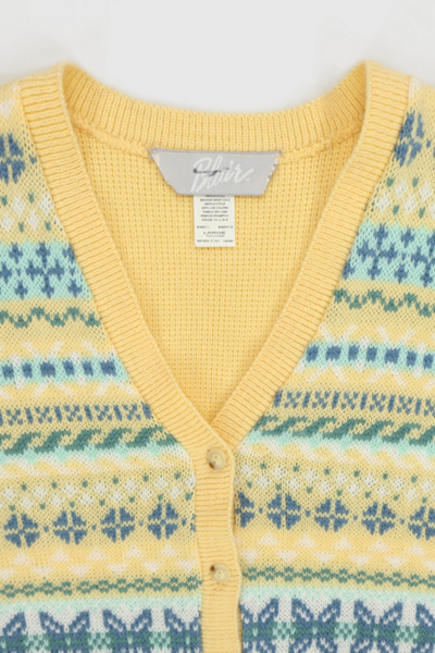 Vintage Cardigan Sweater Vest