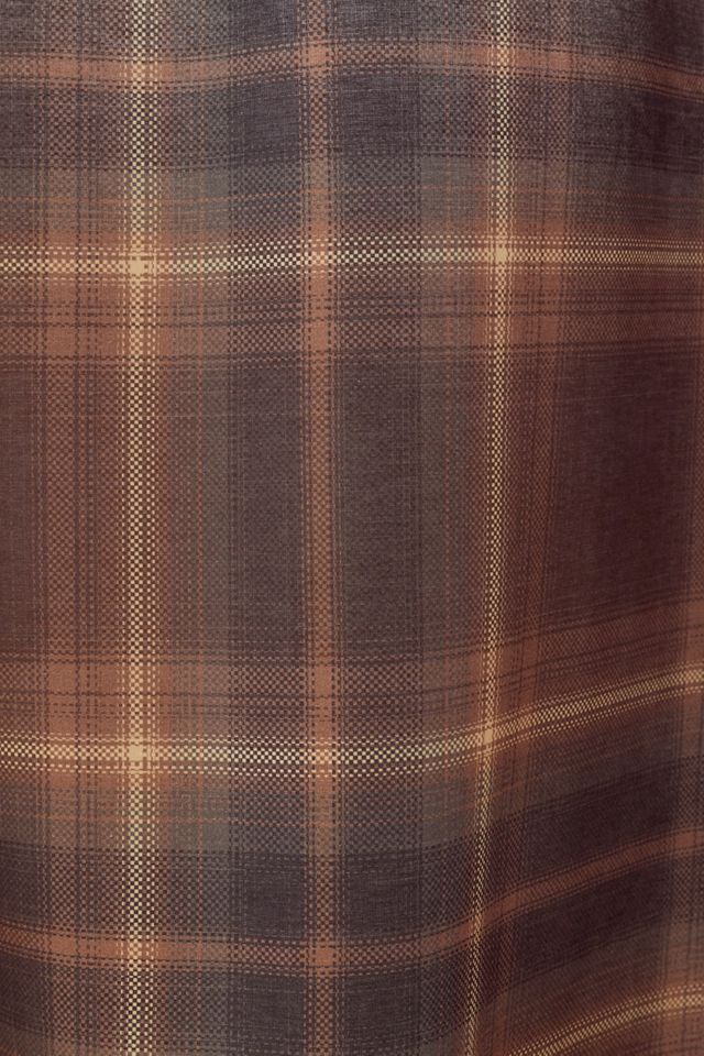 Jessie Plaid Ruffle Shower Curtain #1