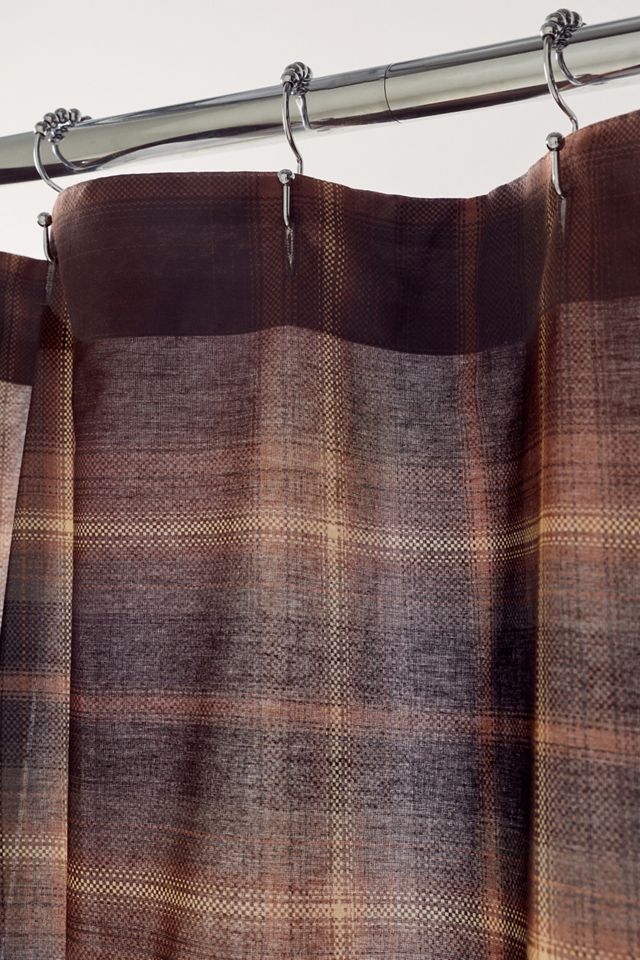 Jessie Plaid Ruffle Shower Curtain #2