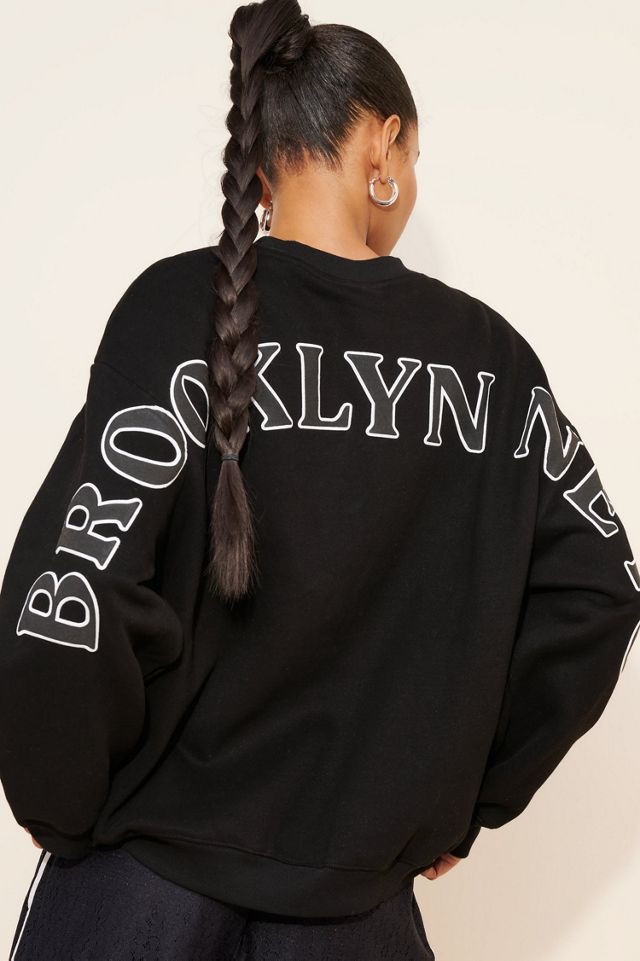 Hype and Vice Brooklyn Nets Oversized Crewneck Sweatshirt #2