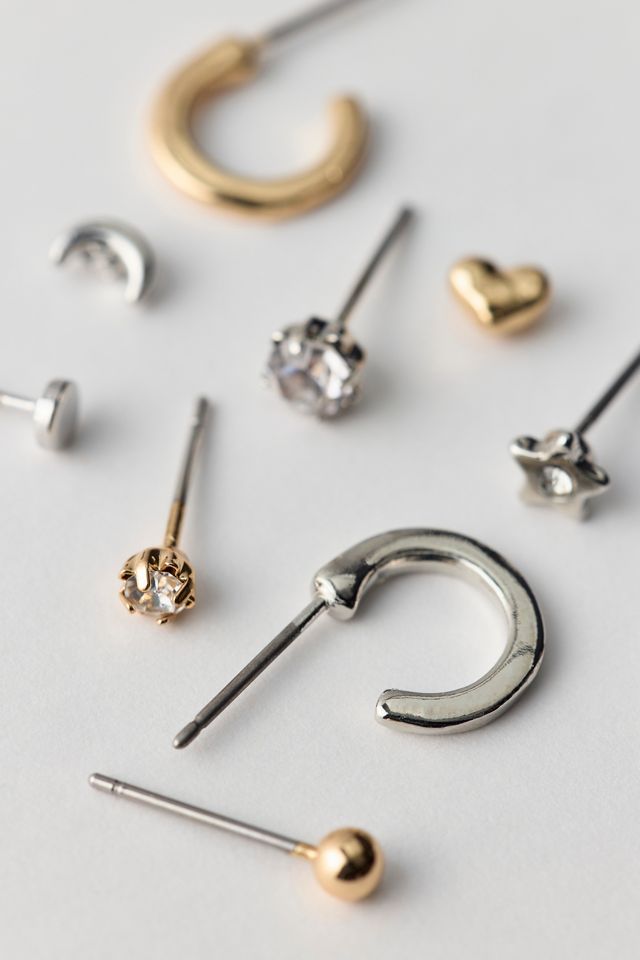 Ensemble de mini boucles d'oreilles multiples Melly #1