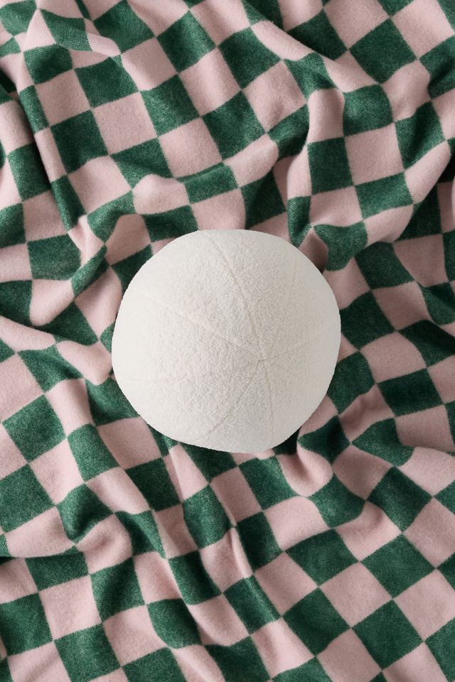 TOV Furniture Boba Vegan Shearling Ball Throw Pillow #1