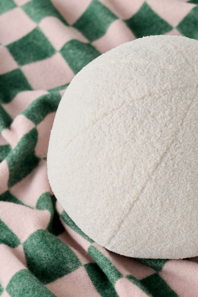 TOV Furniture Boba Vegan Shearling Ball Throw Pillow #3
