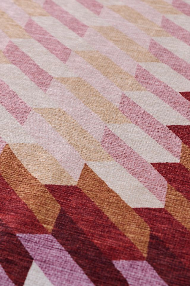 Vic Geometric Washable Rug #2