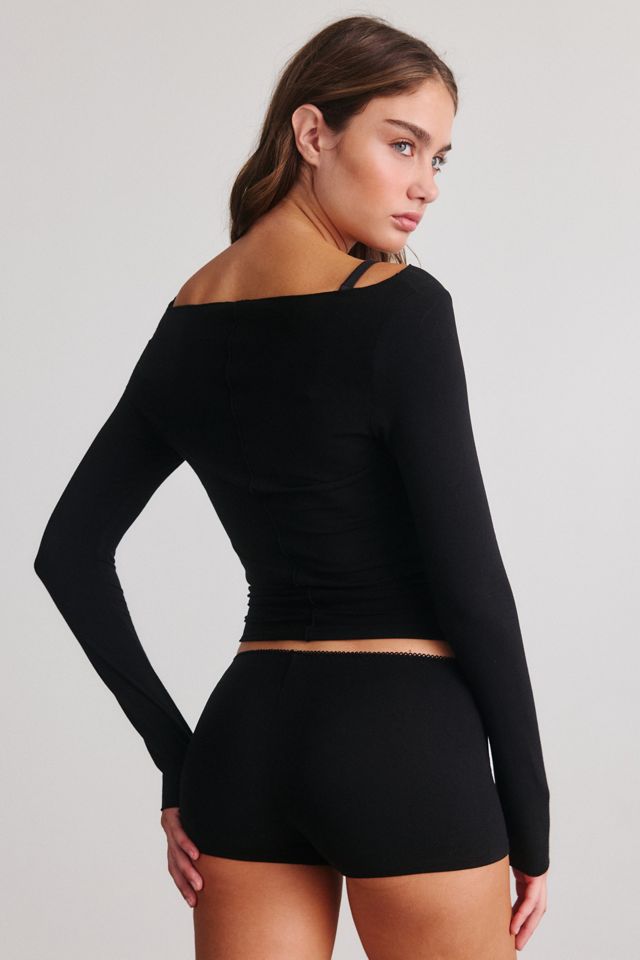 Out From Under Callie Ultralight Knit Micro Shorts PJ Set #4