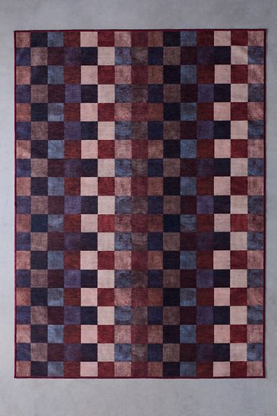 Blaise Checkered Washable Rug