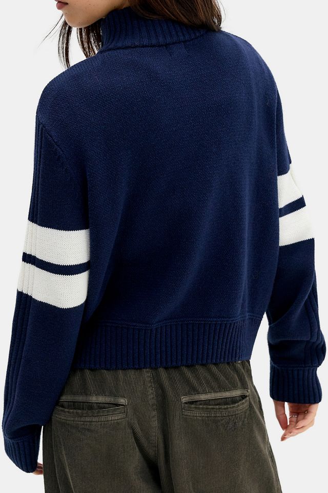 BDG Varsity Graphic Oversized Full-Zip Sweater #3