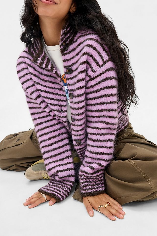 UO Indie Asymmetric Button Funnel Neck Cardigan #1