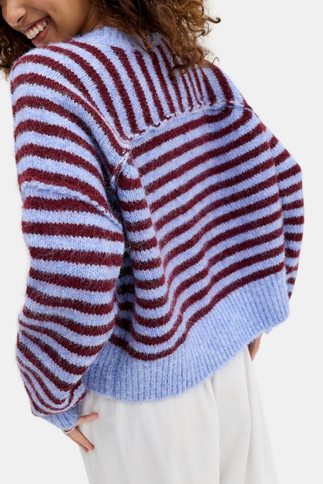 UO Oslo Striped Brushed Knit Crew Neck Sweater #2