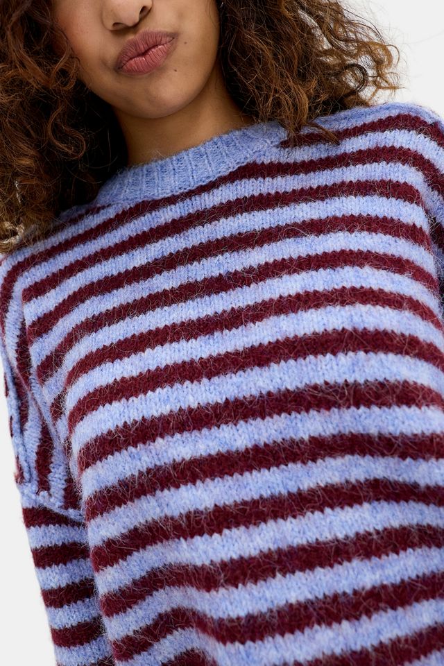 UO Oslo Striped Brushed Knit Crew Neck Sweater #3