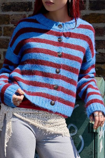UO Hudson Fuzzy Cardigan