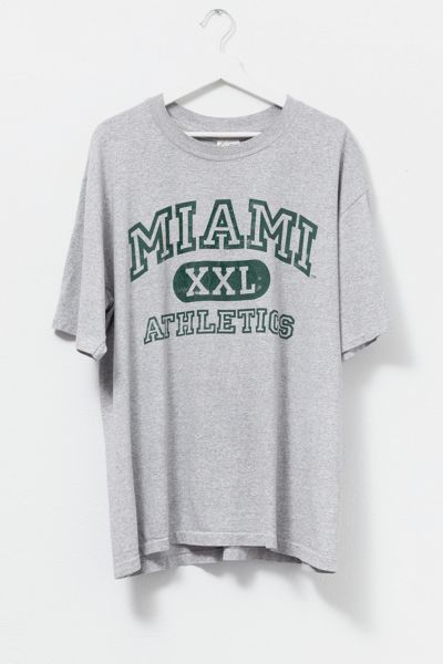 Vintage 1990s Distressed Miami Athletics Graphic T-Shirt