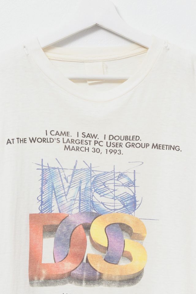 Vintage 1990s Distressed Microsoft DOS 6 Graphic T-Shirt #2