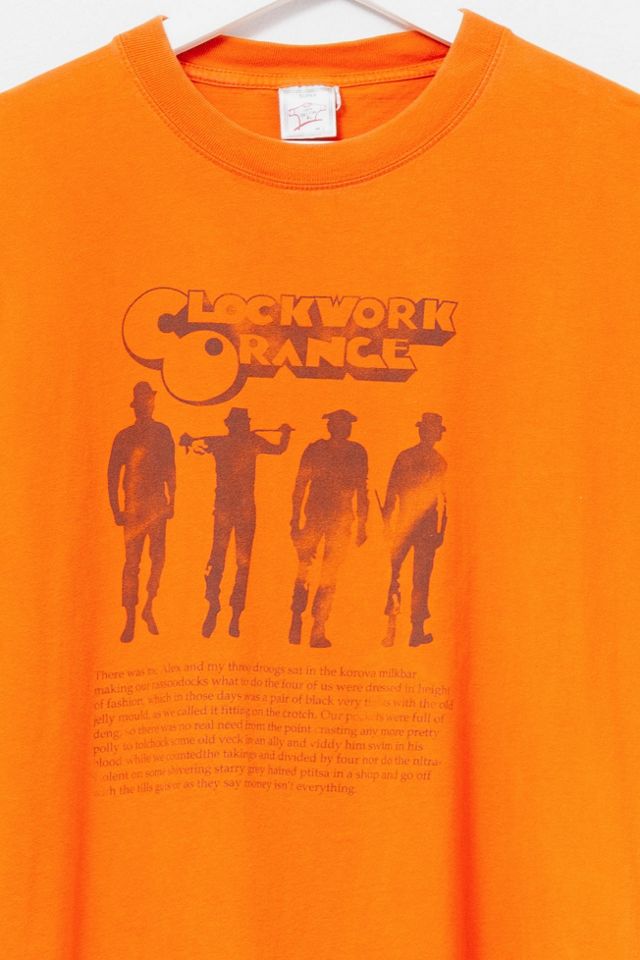 Vintage 1990s Distressed Clockwork Orange Movie Graphic T-Shirt #2