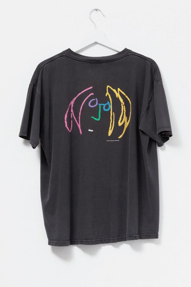 Vintage 1990s Distressed John Lennon Illustration Graphic T-Shirt #1
