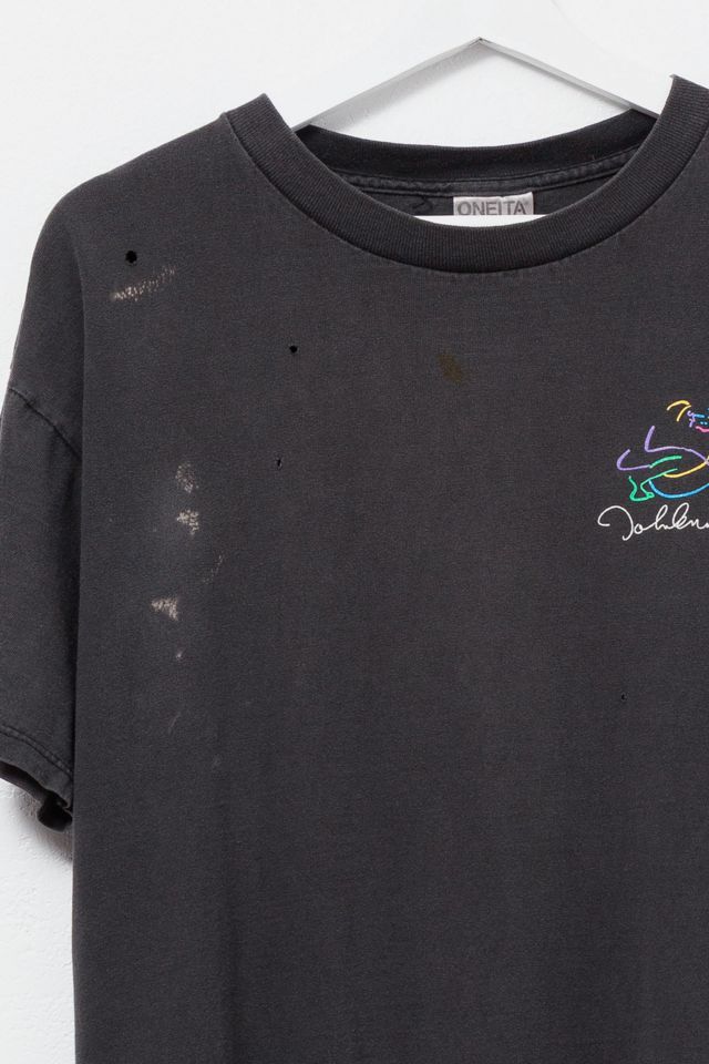 Vintage 1990s Distressed John Lennon Illustration Graphic T-Shirt #2