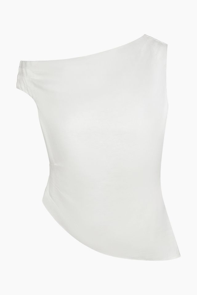 Onia Cold Shoulder Asymmetrical Top #4