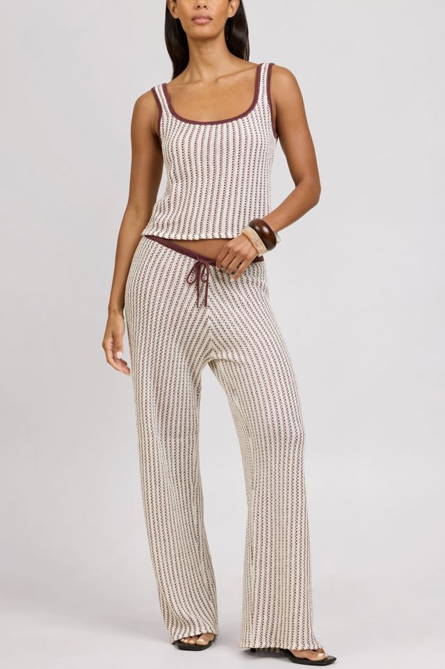 Onia Crochet Knit Square Neck Tank #1