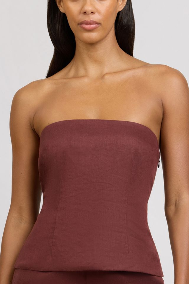 Onia Strapless Peplum Top #1