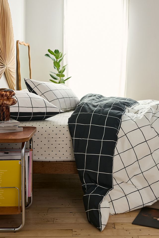 Wonky Grid Reversible Duvet Cover #1