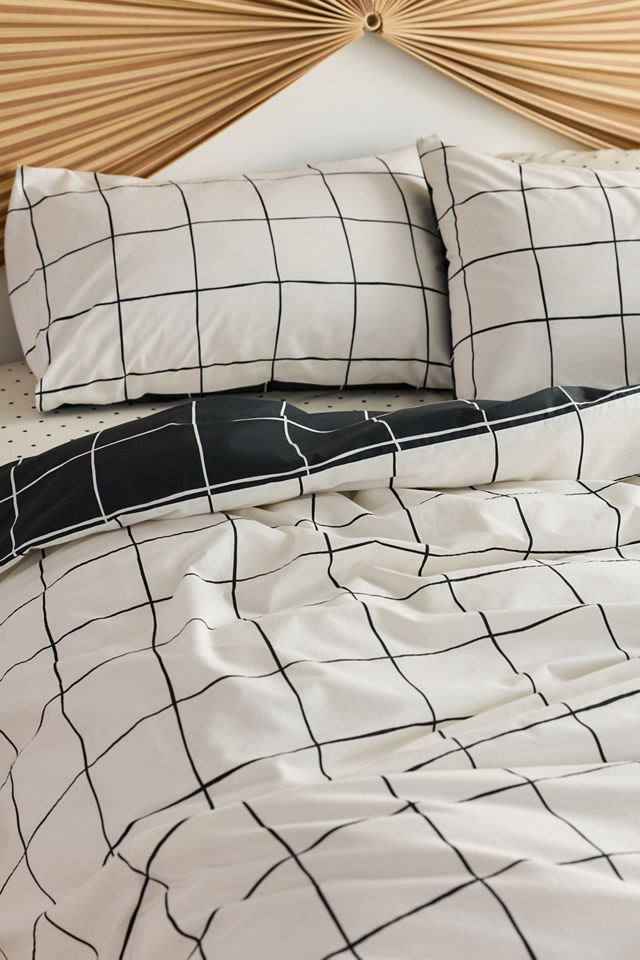 Wonky Grid Reversible Duvet Cover #2