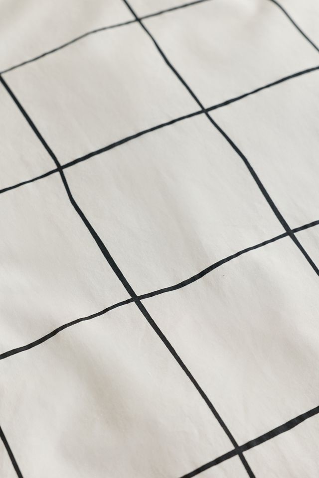 Wonky Grid Reversible Duvet Cover #3