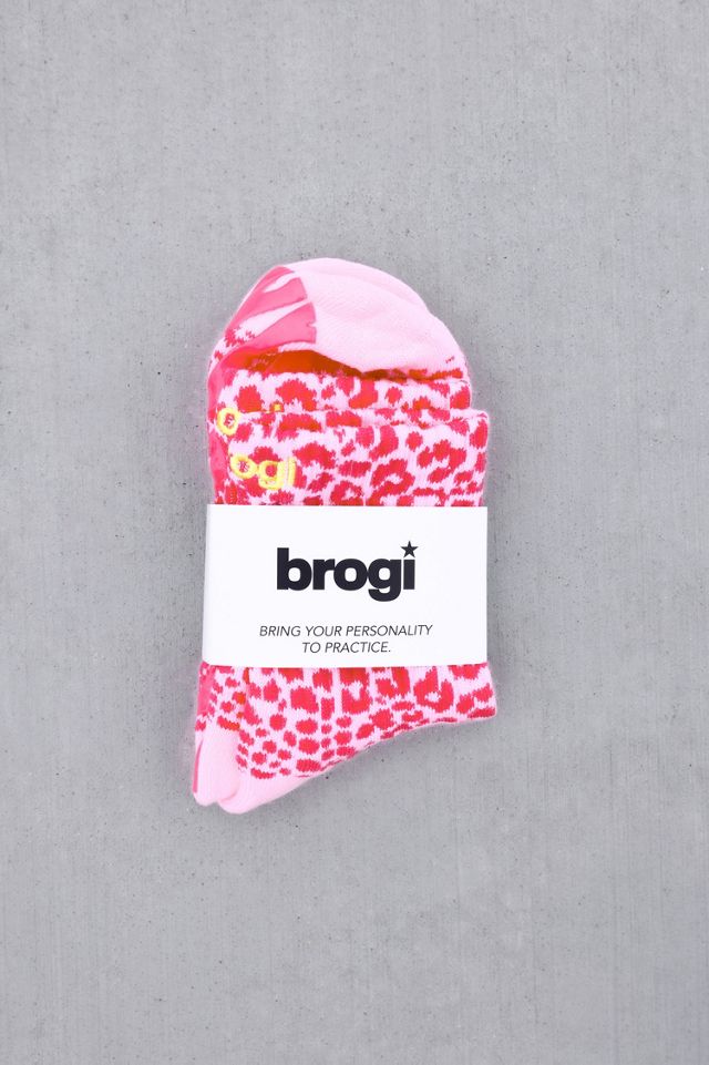 Brogi Yoga Animal Print Grip Pilates Socks #1