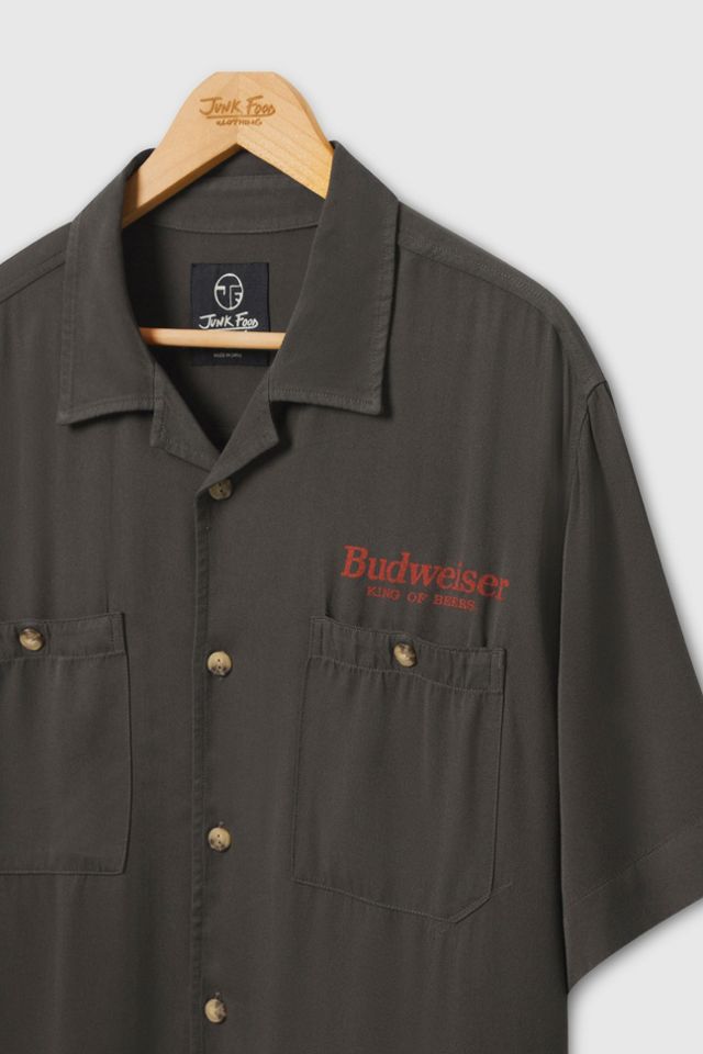 Junk Food Budweiser King of Beers Camp Shirt #4