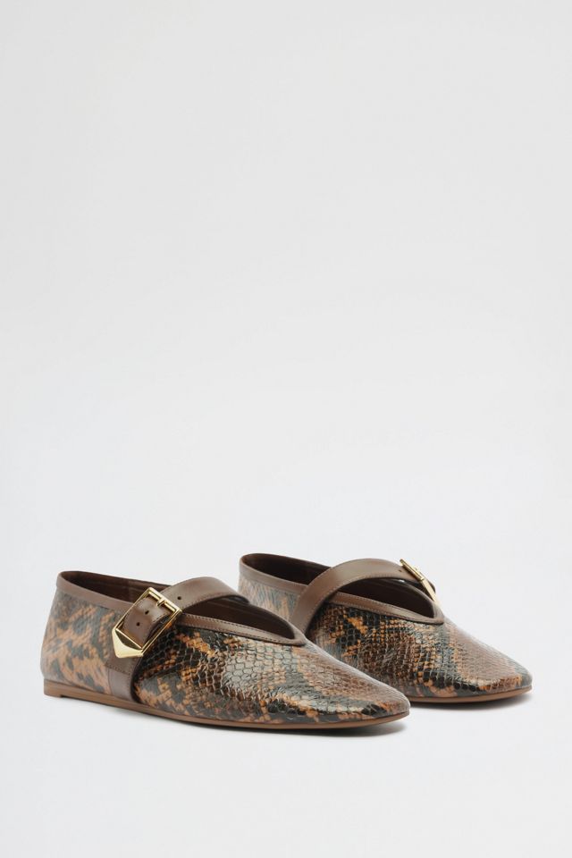 Schutz Vick Animal Print  Buckle Ballet Flats #1