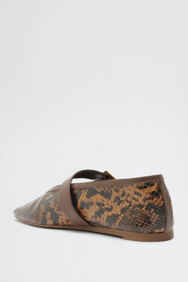 Schutz Vick Animal Print  Buckle Ballet Flats #4
