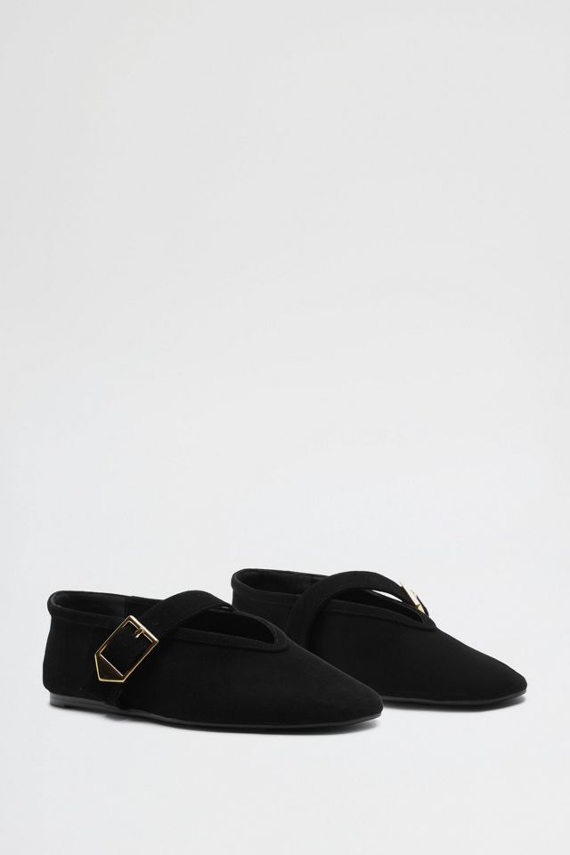 Schutz Vick Suede Buckle Ballet Flats #1