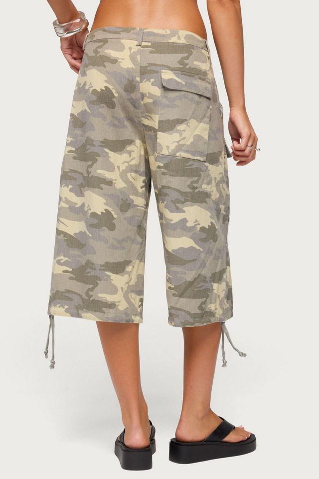 Edikted Camo Cargo Bermuda Shorts #3