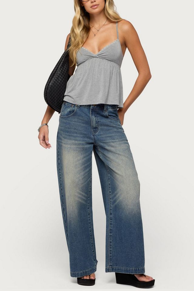 Edikted Sabira Low Rise Baggy Jeans #1
