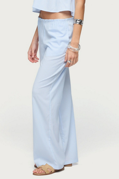 Edikted Cersei Striped Low Rise Pants