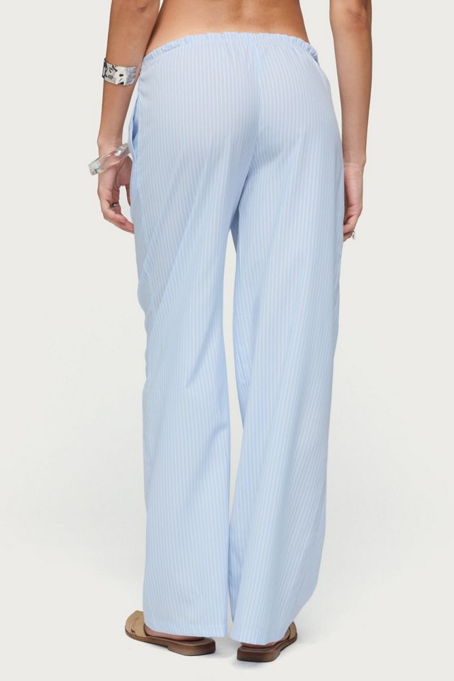 Edikted Cersei Striped Low Rise Pants #4